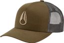 Unisex Nixon Iconed Trucker Khaki Cap