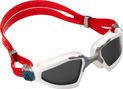 Aquasphere Kayenne Pro Swim Goggles White / Red - Grey Lenses