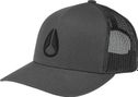 Nixon Iconed Trucker Hat Charcoal / Black