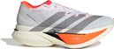 adidas Adizero Prime X3 Strung Running Shoes, White/Orange, Unisex