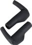 Pair of BBB KingComfort Ergonomic Grips with bar-end Black 