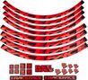 Kit adesivi ruote Race Face Rosso