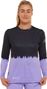 Maillot Manches Longues Femme Race Noir/Violet