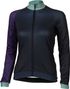 Maglia manica lunga XLC JE-S18 blu scuro verde lilla chiaro