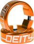 Bagues Deity Grip Clamps Aluminium Orange