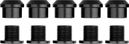 Kit of 5 bolts Alugear 6,5mm Black