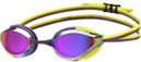 Gafas de natación con cristales de espejo Arena Python Mirror Violeta/Amarillo