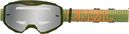 O'Neal B-10 Maschera MTB a strisce verde/argento specchiato