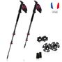 Bâtons de Grande Randonnée CARBON/ALU - B LIGHT RUBIS