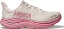Chaussures Running Hoka Clifton 10 Blanc/Rose Enfant