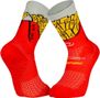 Trail Running Socks BV Sport Trail Collector Dbdb Nutri Frite Red Yellow