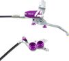 Hope Tech 4 V4 Disc Break - Front Silver / Purple Standard Hose