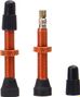 Par de Neatt Tubeless Presta Valves Orange