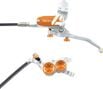 Hope Tech 4 V4 Disc Break - Back Silver / Orange Standard Hose 