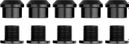 Alugear deck nuts and bolts for single-plate 5 pieces Black