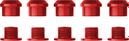 Tuercas y tornillos de plato Alugear para monoplato 5 piezas Rojo