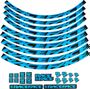 Kit di adesivi per ruote Race Face Blu Neon