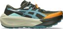 Asics Trabuco Max 5 Trail-Laufschuhe für Herren, Khaki/Blau