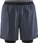 Short 2-en-1 Craft ADV Charge Gris Homme
