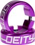 Bagues Deity Grip Clamps Aluminium Violet