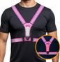 R2B Gilet de course rechargeable - Gilet de Sécurité - Réfléchissant - Rose