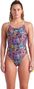 Dameszwempak Arena Vivid Repeat Lace Plus Back Grijs/Multicolour