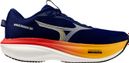 Chaussures Running Mizuno Wave Rider 30 Bleu/Orange Homme