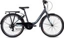 S’COOL chiX  vélo enfant  6 vitesses  Gris foncé/Turquoise
