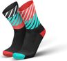 Incylence Diagonals Hardloopsokken Zwart Rood Blauw