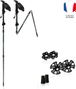 Bâtons Grande Randonnée Pliables - FLASHLOCK EMERAUDE Aluminium