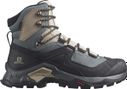 Chaussures de Randonnée Salomon Quest Element GTX Bleu Gris Femme