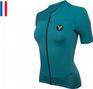 LeBram Allos Women's Short Sleeve Jersey Pelforth Blue Tailored Fit