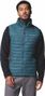 Columbia Hybride Powder Pass Blue Sleeveless Jacket 
