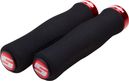 SRAM Coppia di Lock-On Grips Contour Foam Nero / Rosso