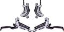 TRP DH-R Evo 4 Pistons Brakes Set (without disc) Silver