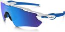 OAKLEY Youth Sunglasses Radar EV XS Path lucido bianco / zaffiro Ref Iridium OJ9001-0131