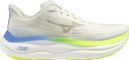 Mizuno Wave Sky 9 Running Shoes, White/Blue/Yellow, Women's