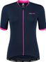 Maillot Manches Courtes Velo Rogelli Essential - Femme - Bleu/Rose