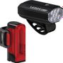 Lezyne Lite Drive 1200+ / Strip Drive Pro 400+ Pair Bike Lights Black