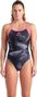 Arena Frozen Leaves Swimsuit Black/Pink Women's