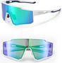 Cycling glasses sport white polarized
