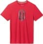 T-Shirt Manches Courtes Smartwool Mtn Trail Graphic SST Rouge