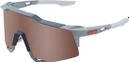 100% Speedcraft Soft Tact Gray - HiPER Crimson Mirror Silver Lens