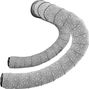 Cinta para manillar Supacaz Super Sticky Kush Suede gris metalizado con tapones