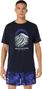 Asics Fujitrail Trail-T-shirt met logo, blauw, heren