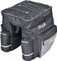 Sacoches doubles - Imperméables - Sacoches 43 litres - Noir/Gris - Housse de plu