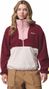 Columbia Donna 1/2 Zip Sequoia Grove Pile Bianco/Rosso
