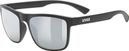 Uvex Rookie Sunglasses, Black/Silver Mirror