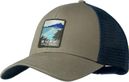 Buff Explore Trucker Cap Khaki Blue