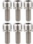 Kit de 6 Vis Titane pour Potence Title ST1/ST2 Chrome